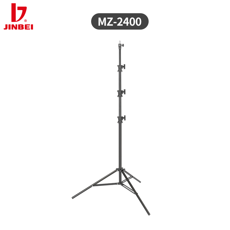 Photography With Lighting - JINBEI MZ-2400FP Luftkissen-Aluminium-Fotografie-Lichtstativ Professionelles Stativ Studio-Lichtstativ