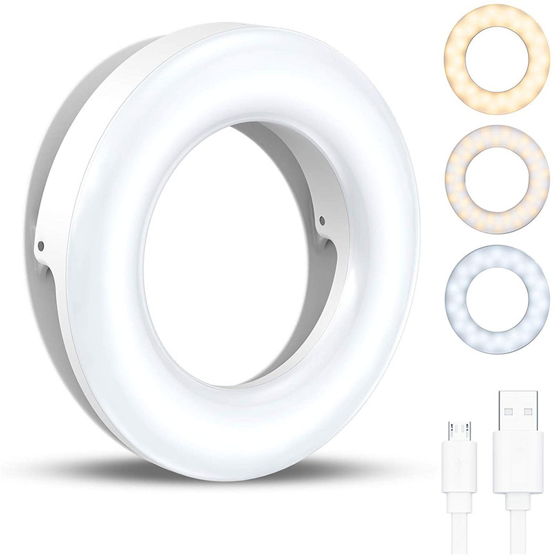 Photography Lighting Wand - Tragbare LED-Clip-Ring-Licht 40 LED-Selfie-Lampe 3200 K-6500