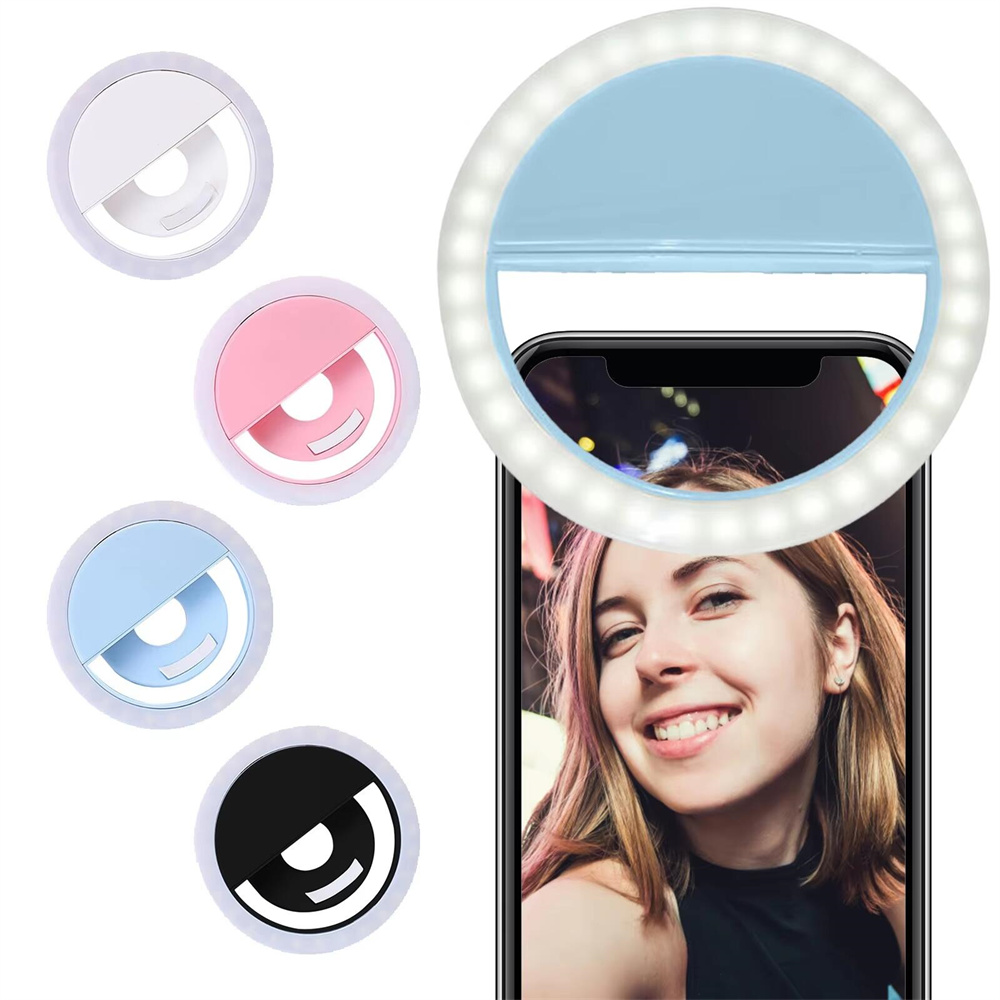 Photography With Lighting - LED-Selfie-Ringlicht mit USB-Ladefunktion für Live-Übertragungen und