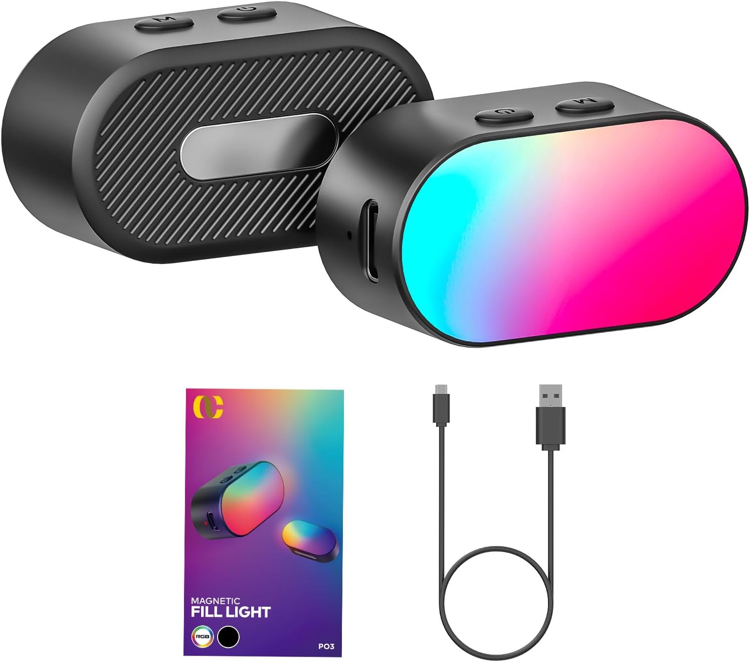 Photography Lighting Product - AOCHUAN Mini RGB Magnetisches Fülllicht 3-Stopp-Helligkeit