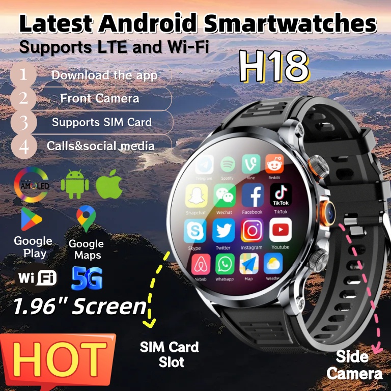 Photography Lighting Gels - NEUE 4G Android H18 Smartwatch 1,95