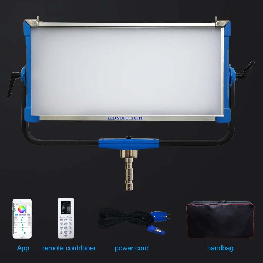 Photography Lighting Ai - 300W RGB LED-Panel-Lampe, APP-Steuerung, LED-Softlampe, Fotobeleuchtung,