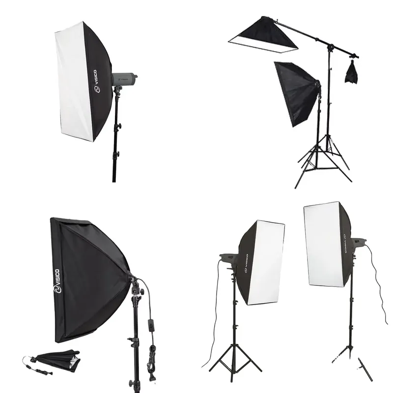Photography With Lighting - Hochwertiges Tragbares Fotostudio Fotografie-Blitzlicht Schwarze Softbox