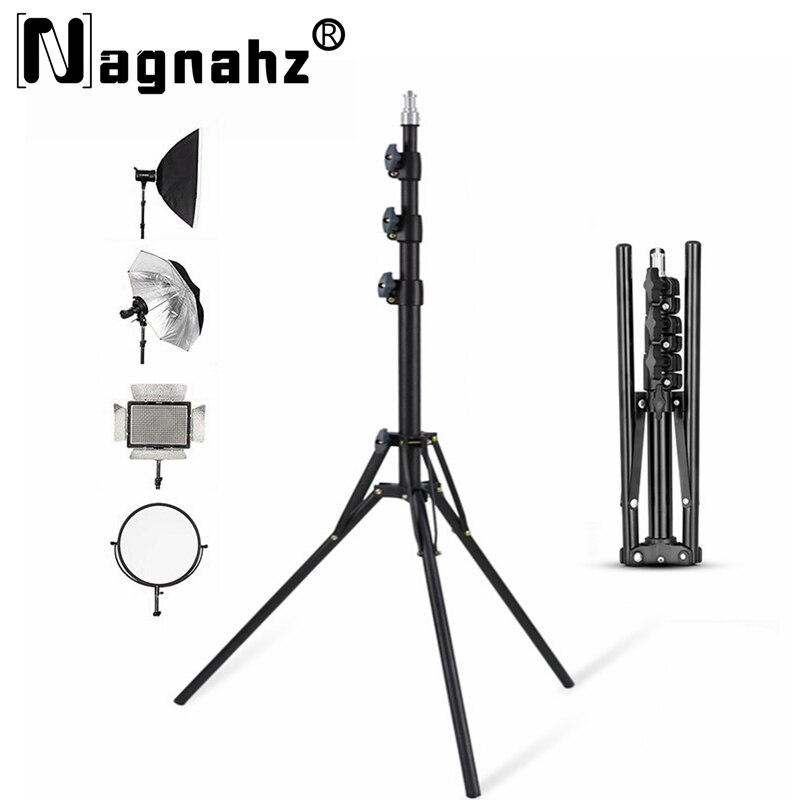 Photography Video Lighting Kit With Adjustable Tripod Stand - Nagnahz 78 ''fotografische Beleuchtung Stativ Aluminium