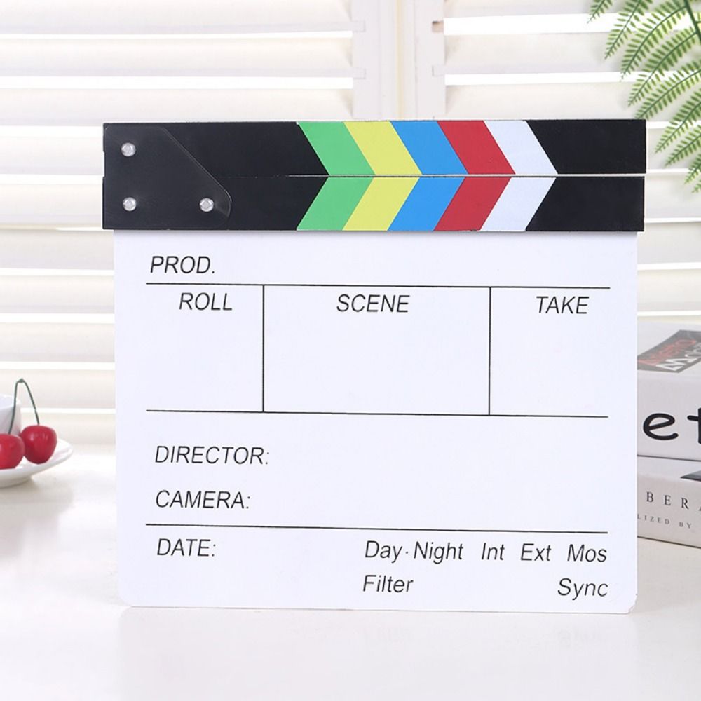 Photography Lighting Board - Acryl-Regisseur-Klappbrett für Fotografie, Dekorationsobjekt, Kreatives Regie-Klappbrett