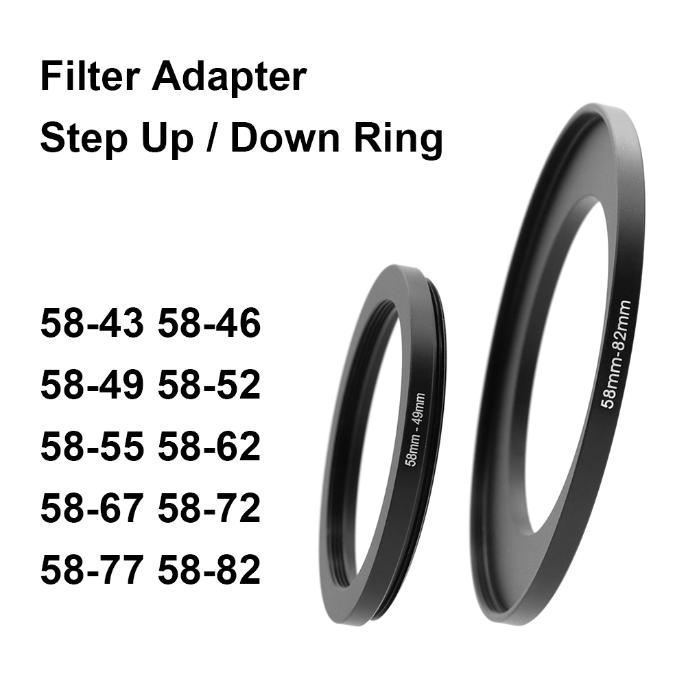 Macro Photography Lighting Kit - Kameraobjektivfilter-Adapterring, Step-Up- oder Down-Ring aus Metall