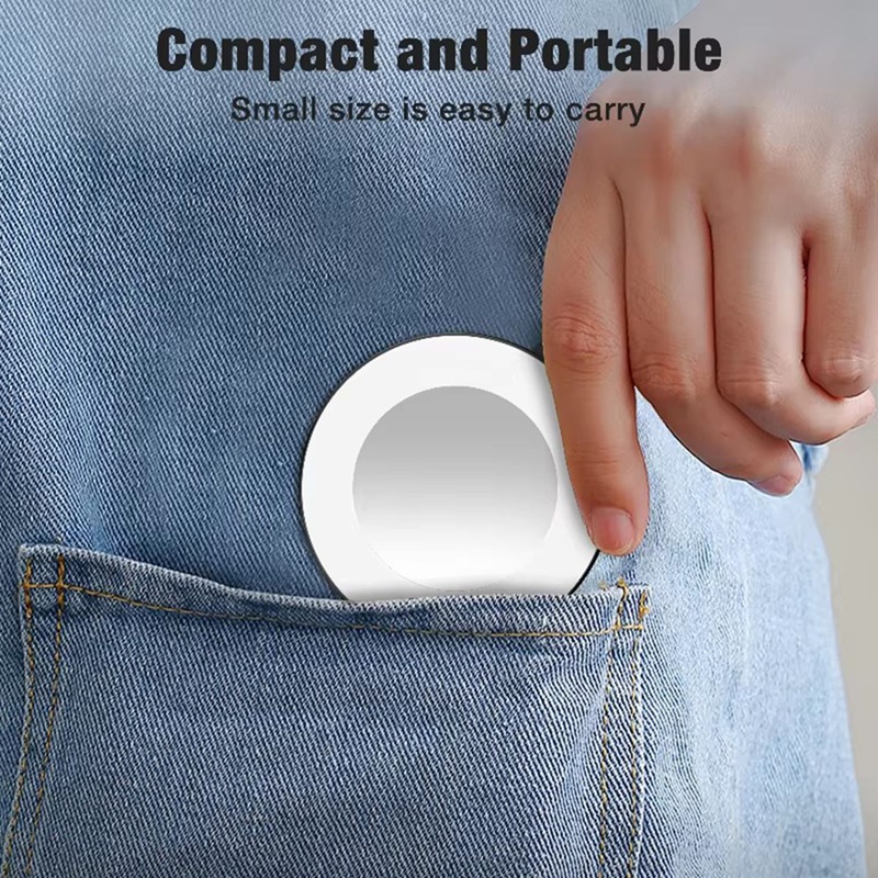 Photography With Lighting - Mini-Magnet-Taschenleuchte mit 3 Geschwindigkeitsstufen, für Selfie-Spiegel,