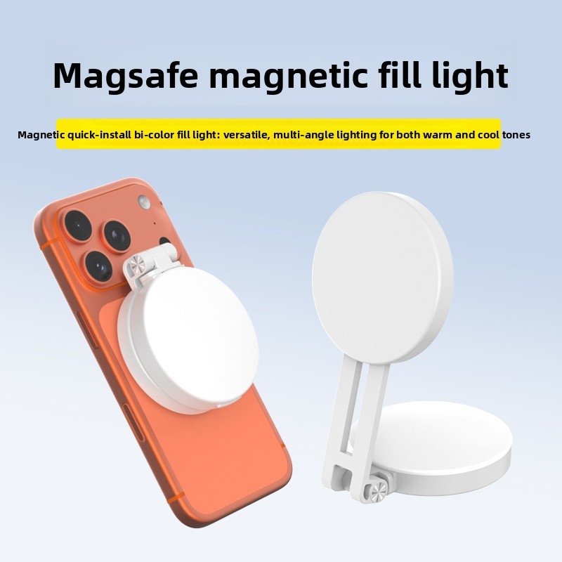 Photography Lighting Handheld - Magsafe Handy LED-Ringlicht Tragbares Zweifarbiges Dimmbares