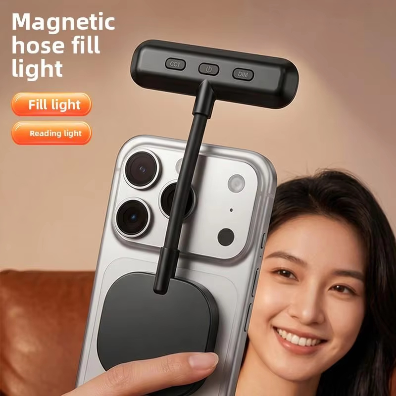 Photography Lighting Handheld - Magnetisches Handy-Füllicht, 3-Farben Tragbares Mini-Handlicht für