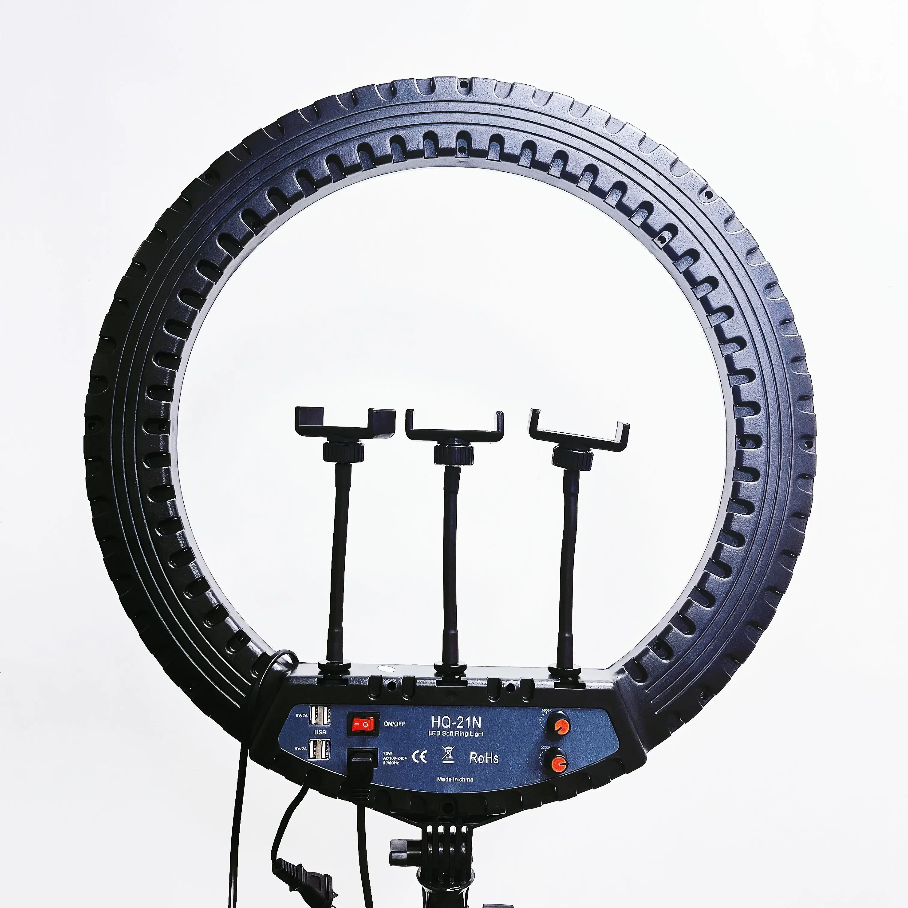 Photography With Lighting - HQ-21n 21 Zoll LED-Ringlicht Fotografie-Lampenset Stufenlos