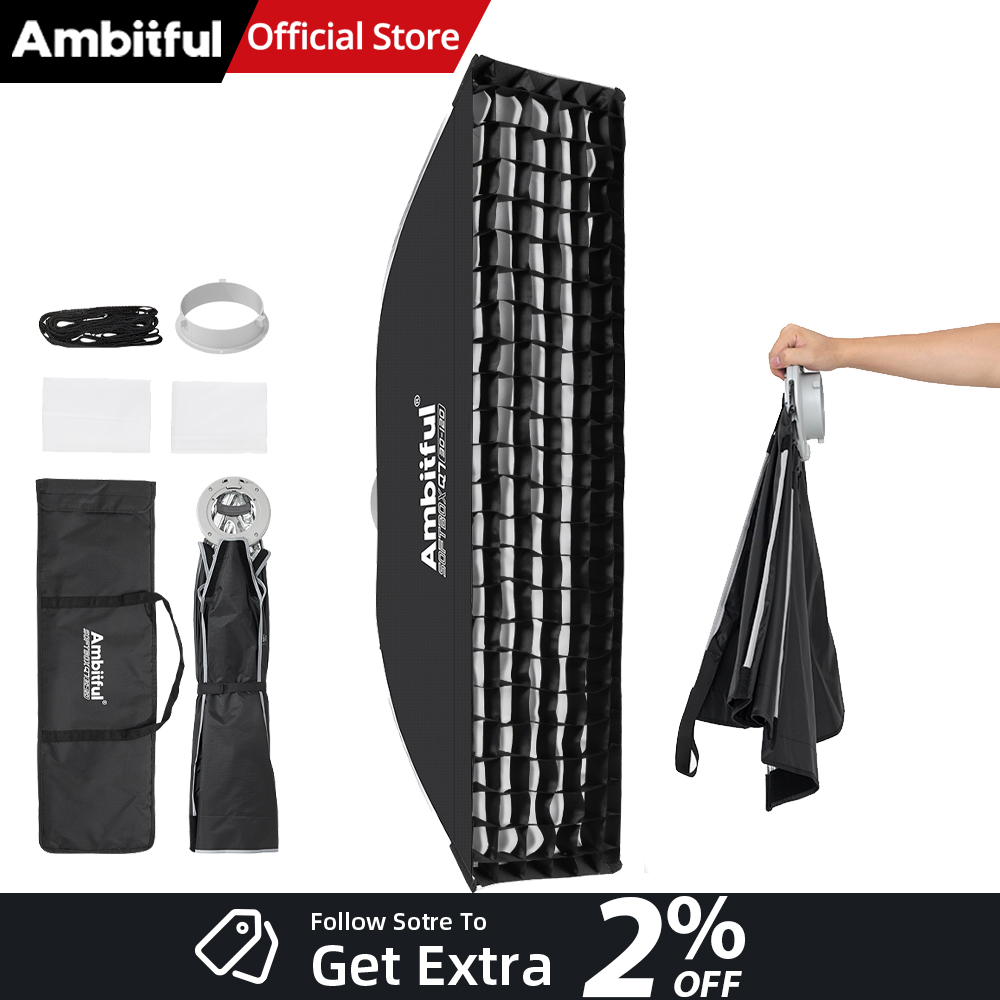 Photography Lighting Product - AMBITFUL Q7-II 30*120cm Bowens Mount Streifen-Softbox