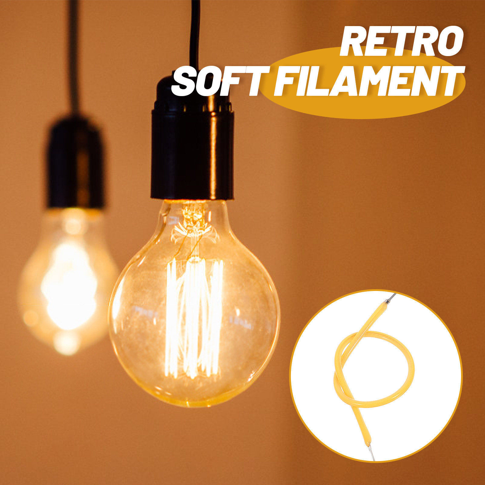 Photography Lighting For Indoor - 6 Stück Retro Flexible LED-Filament-Lampen 130mm