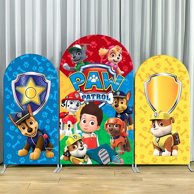 Photography Lighting Backdrop - Paw Patrol Bogen-Hintergrundbezug aus dickem Stoff,