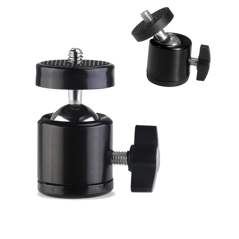 Photography Video Lighting Kit With Adjustable Tripod Stand - Kamera-Adapter mit Blitzschuh, 1/4-Zoll-Schraubgewinde, Stativhalterung, Kugelkopf