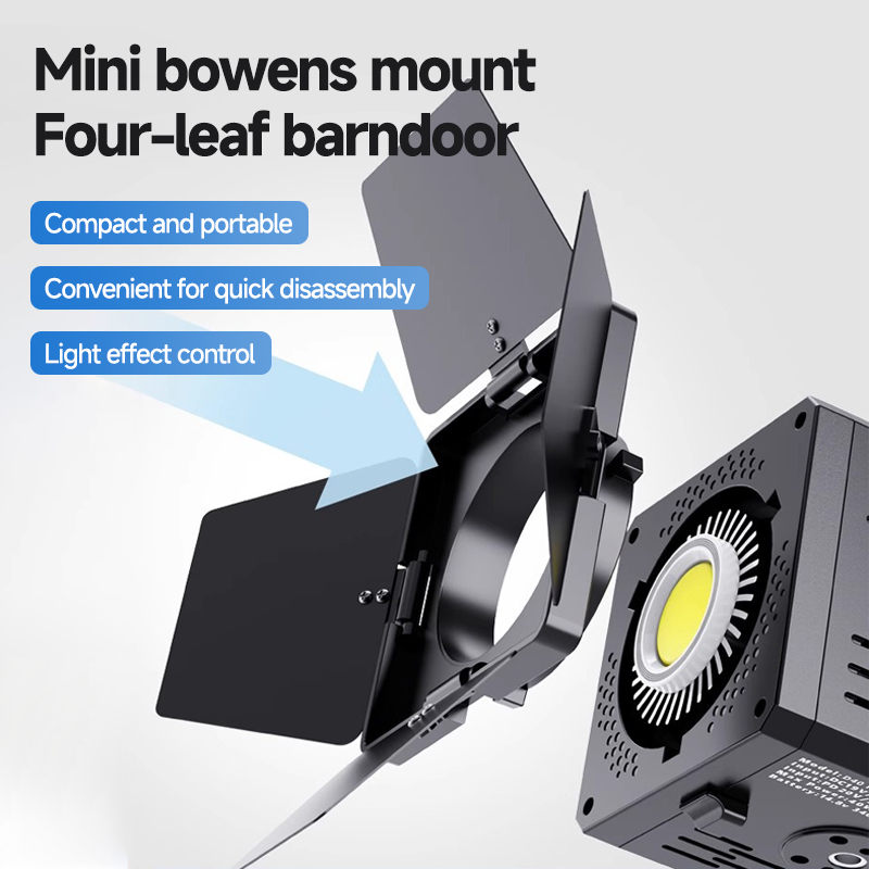 Photography Lighting Modifiers - 4-blättrige Klinge, zellulares Gitter, Blitzlicht, Mini-Bowens-Halterung,