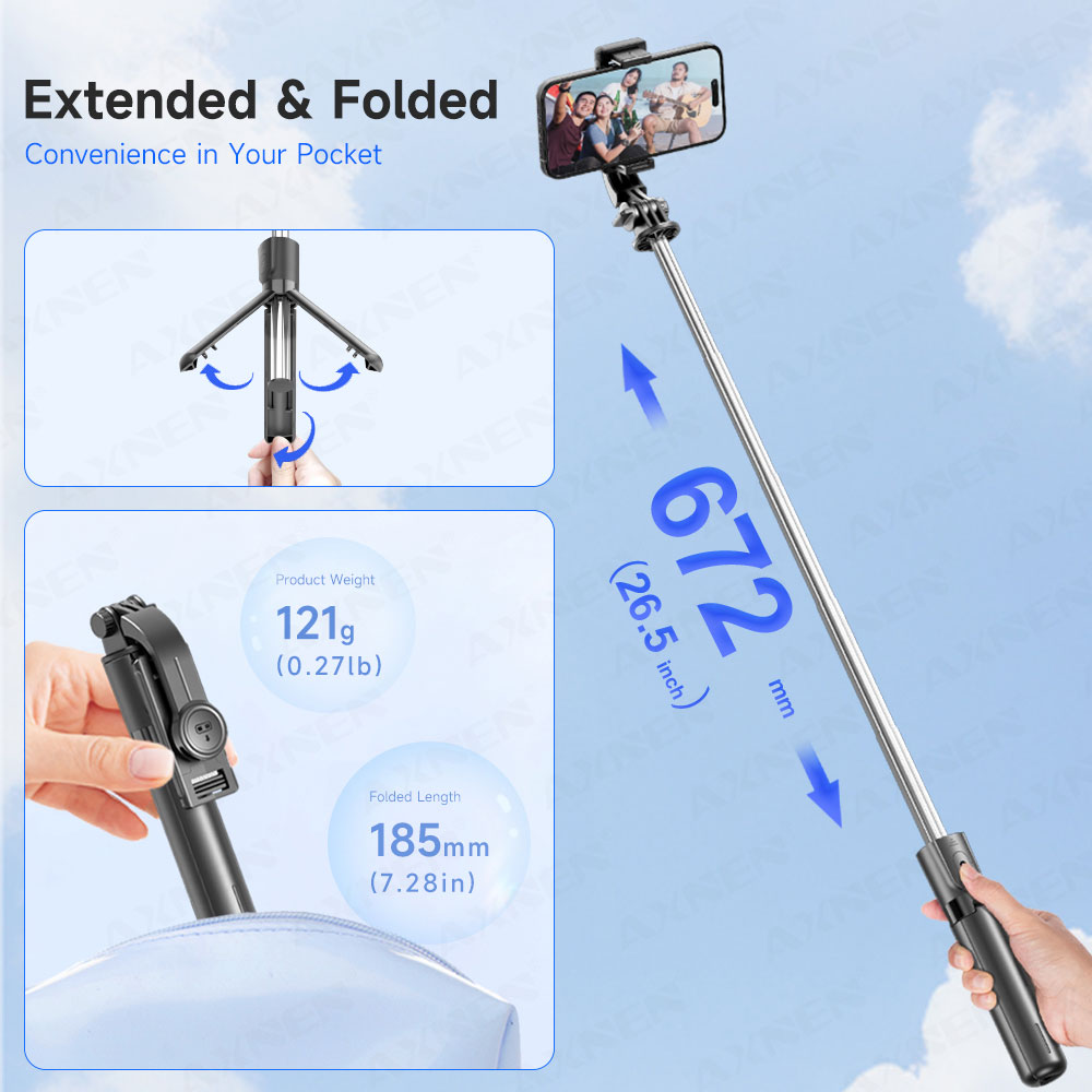 Selfie Stick Stativ mit abnehm – Photography Video Lighting Kit With Adjustable Tripod Stand Bewertung und Preis