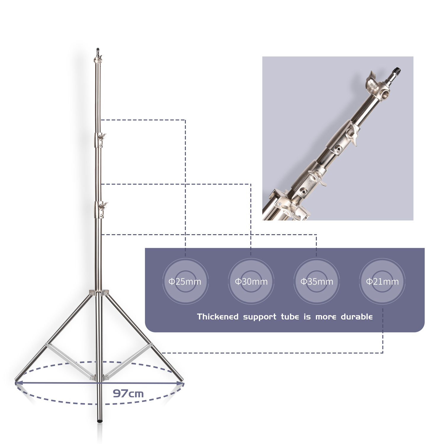 SH 2,8 M Edelstahl Licht Stehe – Photography Video Lighting Kit With Adjustable Tripod Stand Bewertung und Preis