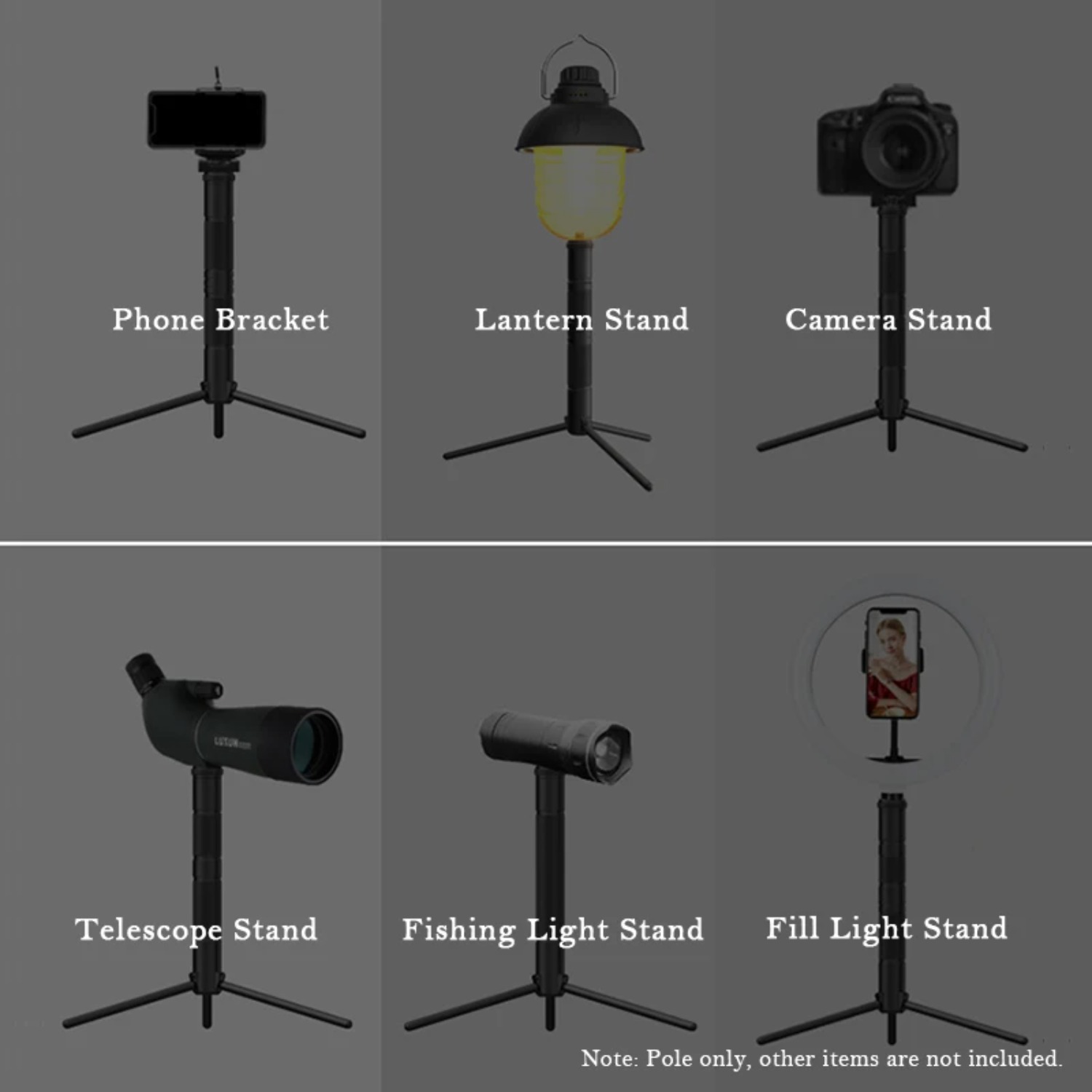 Neuer Aluminium-Laternenstände – Photography Video Lighting Kit With Adjustable Tripod Stand Bewertung und Preis