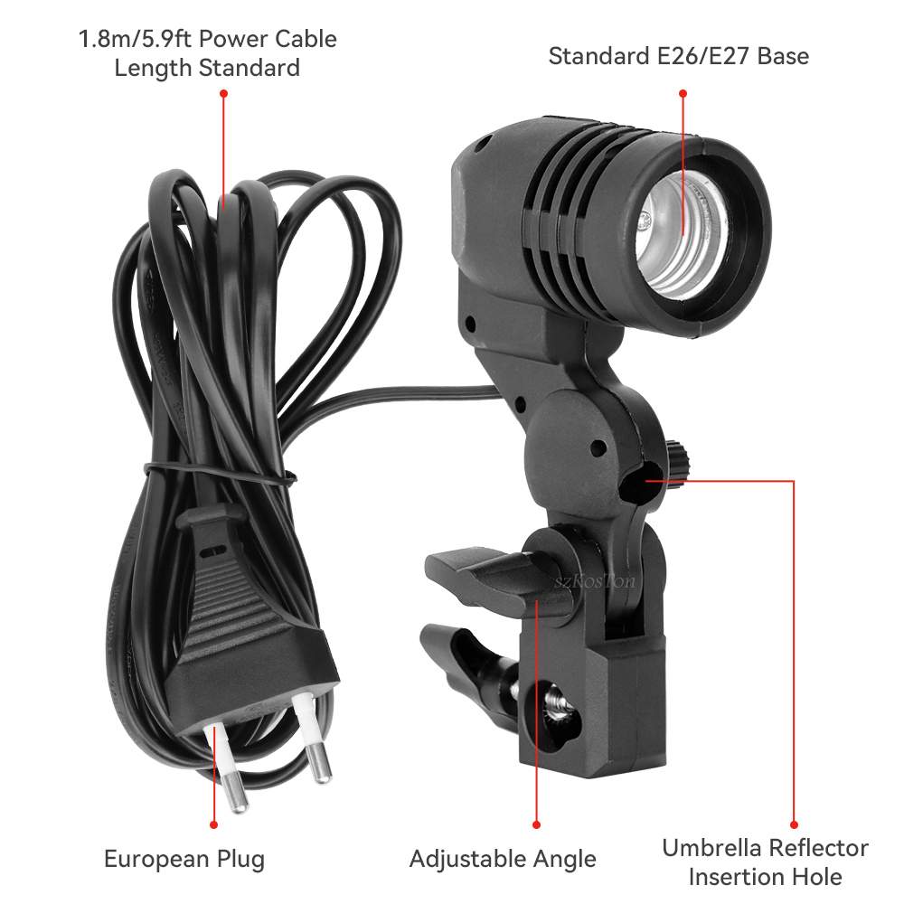 Einzigen Kopf Lampenfassung E2 – Photography Video Lighting Kit Bewertung und Preis