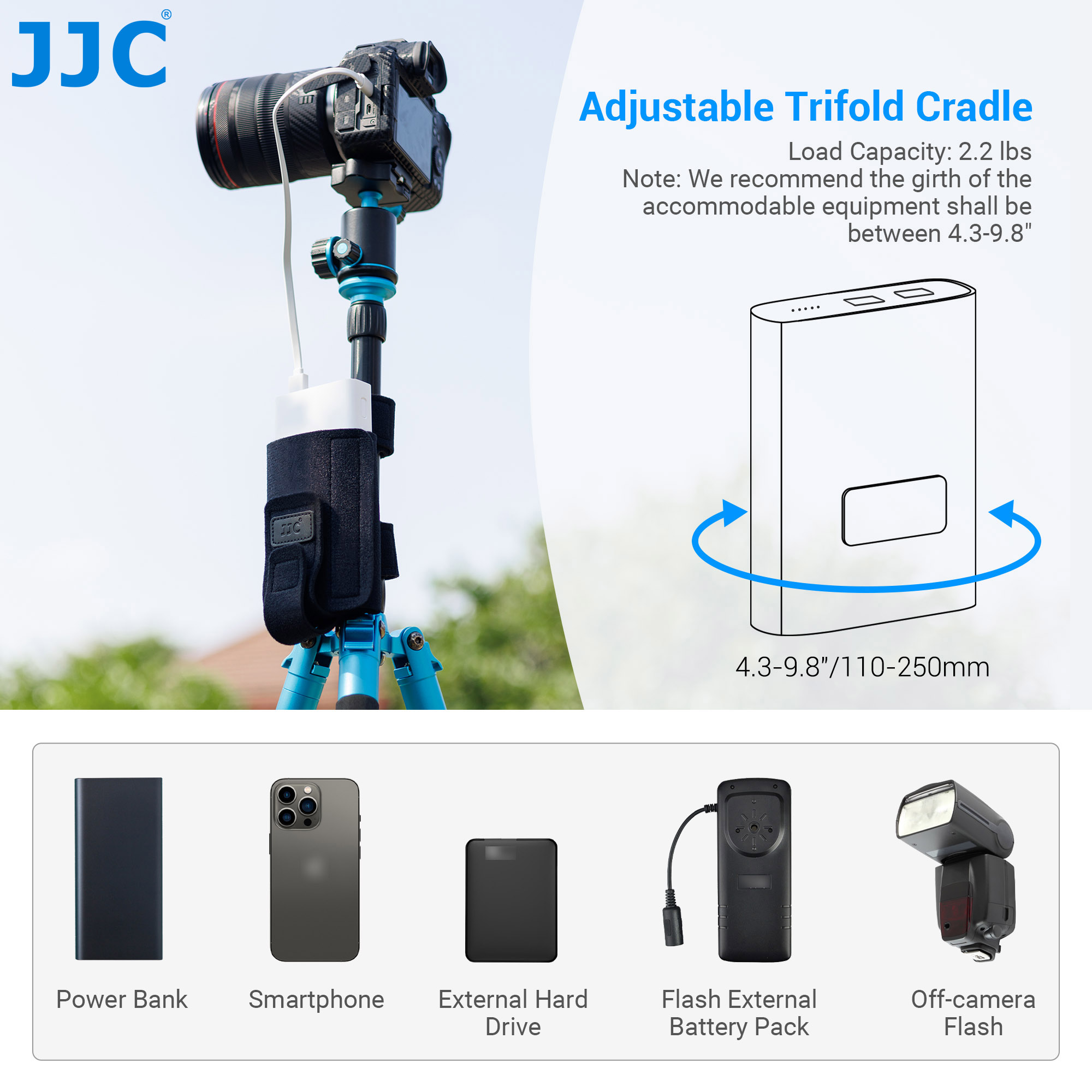JJC Equipment Montagegurt Kabe – Photography Video Lighting Kit With Adjustable Tripod Stand Bewertung und Preis