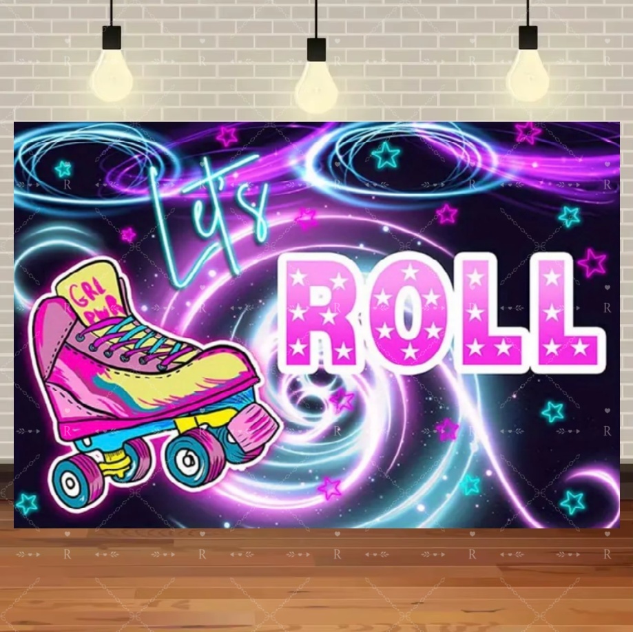 Rollschuh-Themen Geburtstagspa – Photography Lighting Backdrop Bewertung und Preis