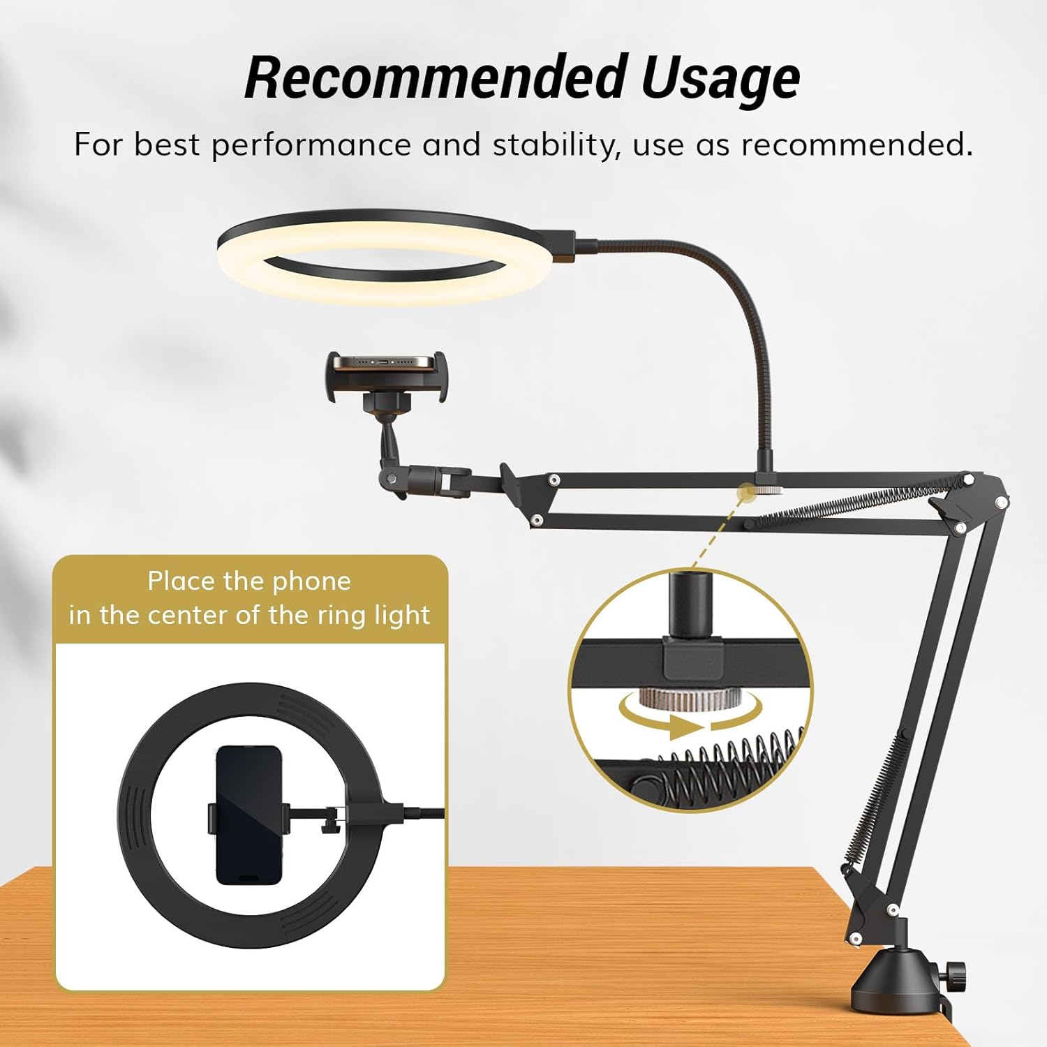 Ringlicht mit Ständer und Tele – Photography Video Lighting Kit With Adjustable Tripod Stand Bewertung und Preis