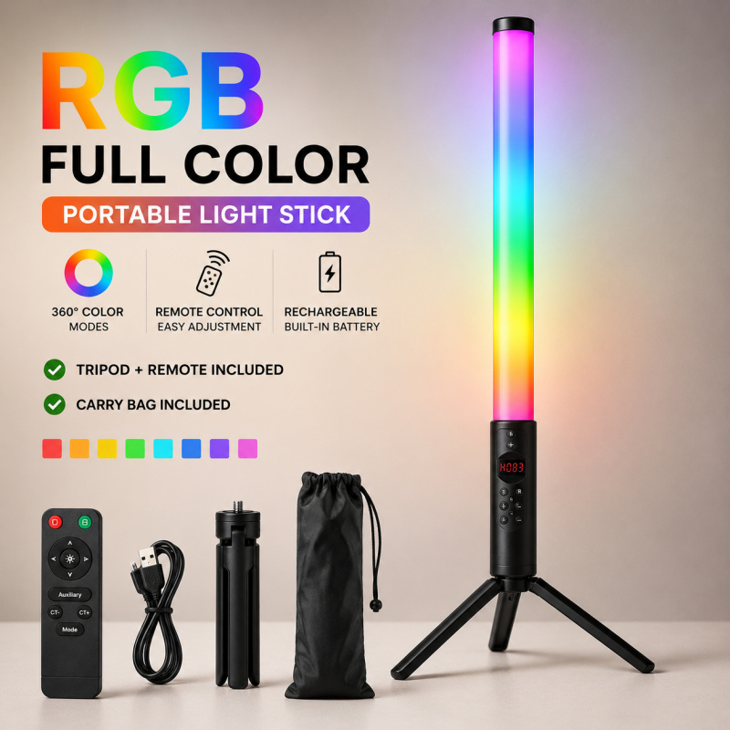 RGB Handheld-Videolichtstab, T – Photography Lighting For Indoor Bewertung und Preis
