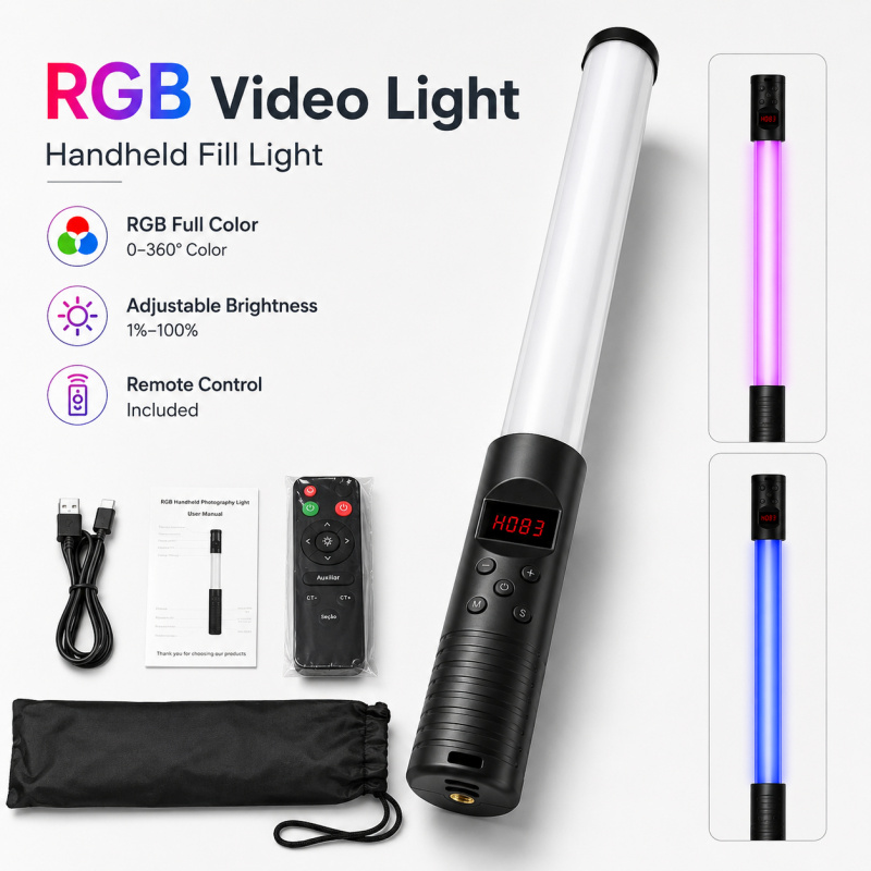 RGB Handheld-Videolichtstab, T – Photography Lighting For Indoor Bewertung und Preis