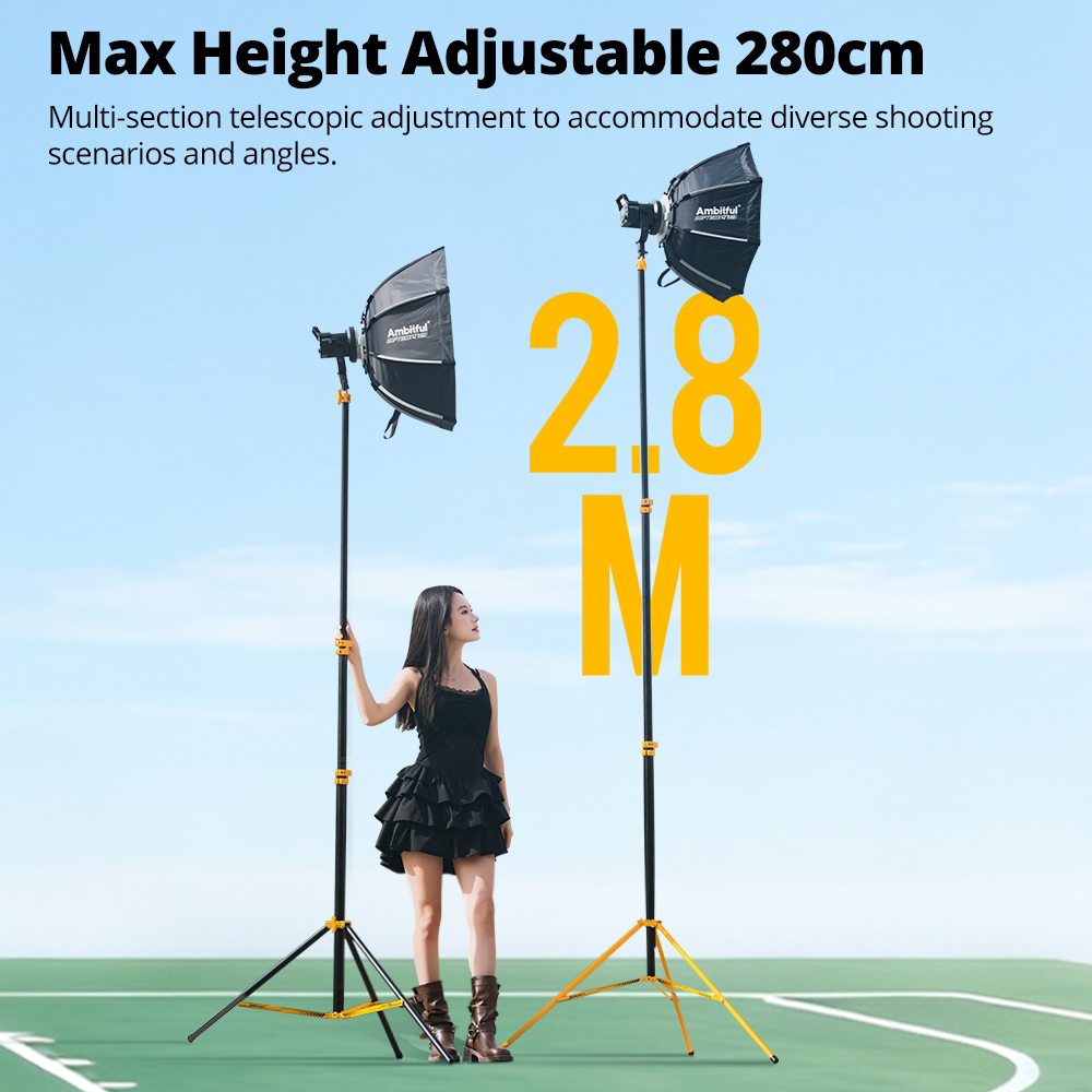 AMBITFUL GM280Y 280cm Professi – Photography Video Lighting Kit With Adjustable Tripod Stand Bewertung und Preis