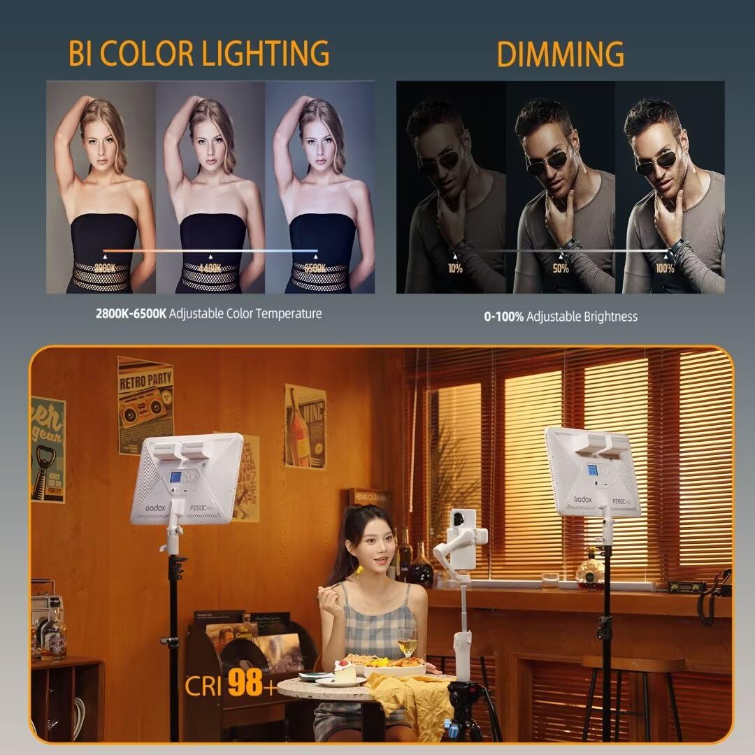 Godox P260C Pro LED-Videoleuch – Photography Lighting Board Bewertung und Preis