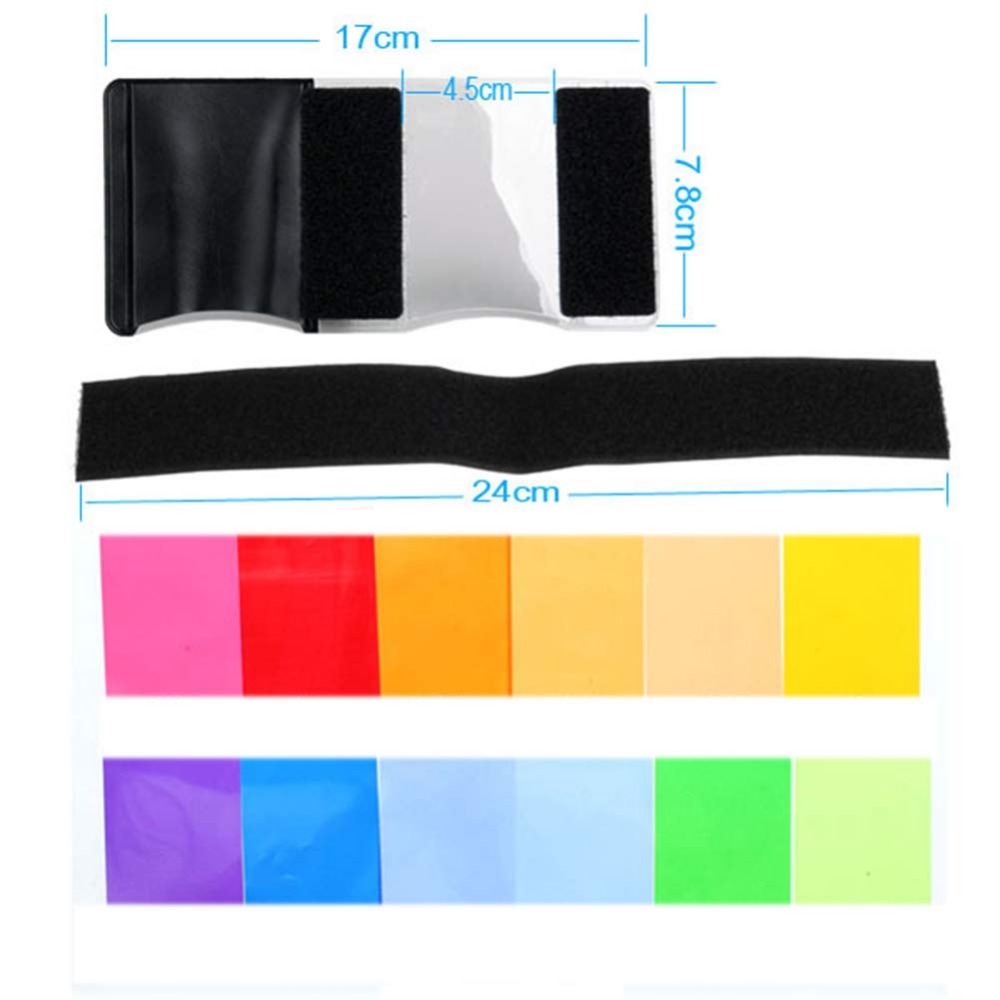 12 Farben Kamera-Blitzfilter-S – Photography Lighting Gels Bewertung und Preis