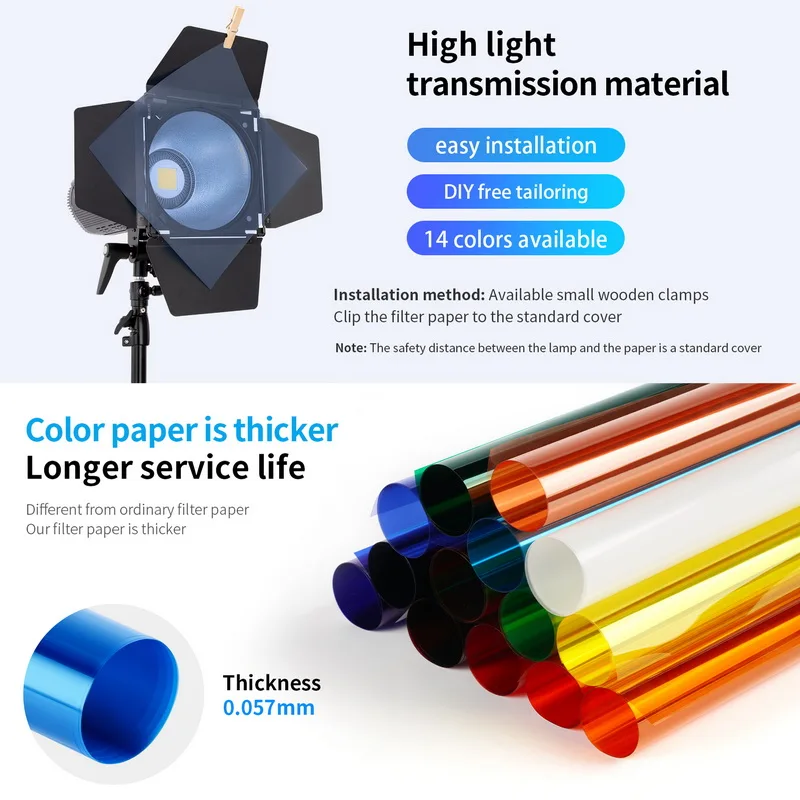 Selens 14 Farben 40 * 50 cm Fi – Photography Lighting Modifiers Bewertung und Preis