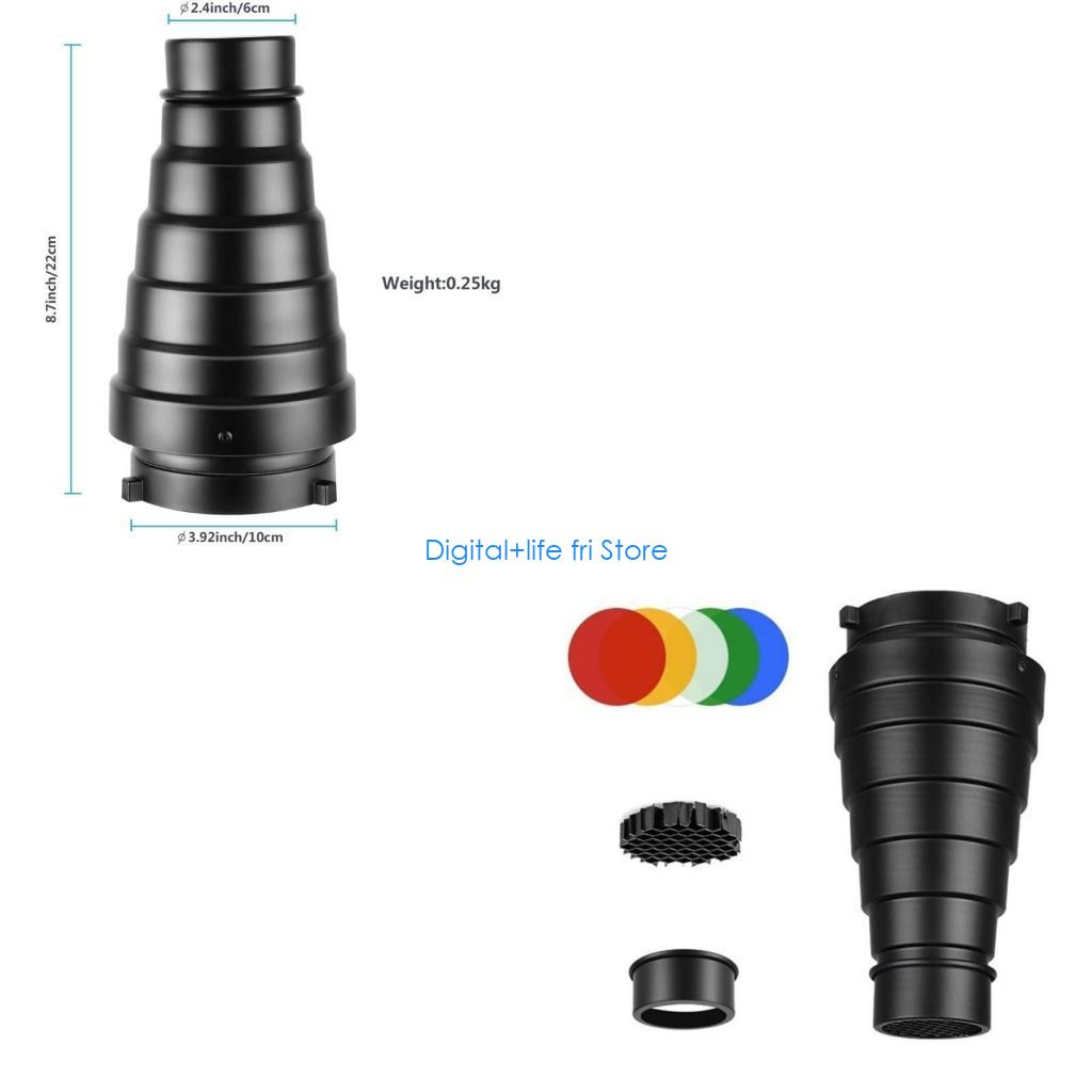 E06D Photography Metal Snoot f – Photography Lighting Modifiers Bewertung und Preis