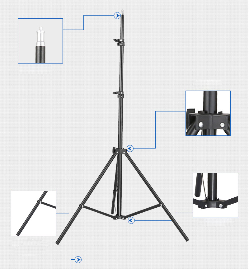 Projektorhalterung, Reisestati – Photography Video Lighting Kit With Adjustable Tripod Stand Bewertung und Preis