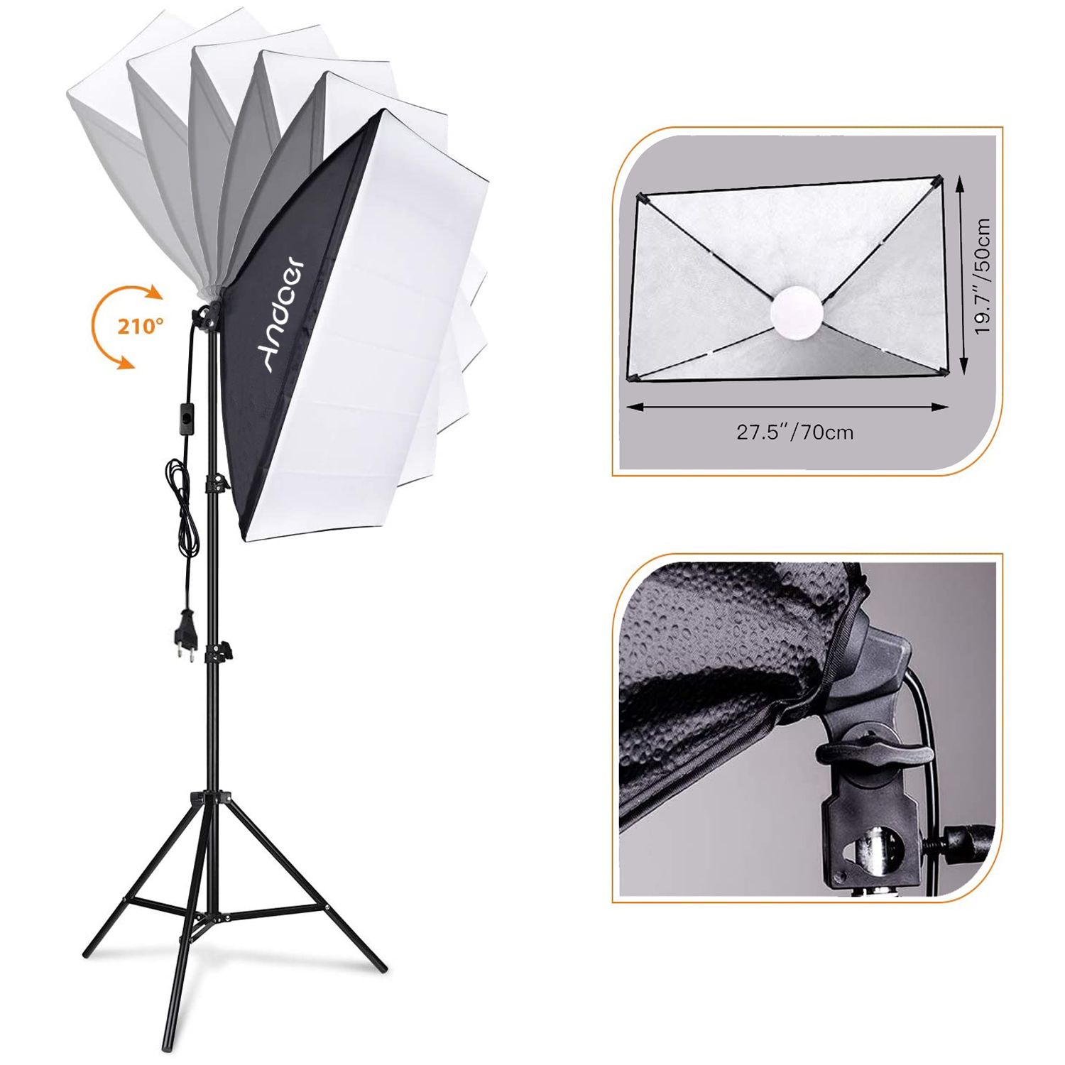 Andoer Softbox-Beleuchtungsset – Photography Video Lighting Kit Bewertung und Preis