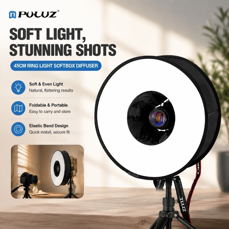 Faltbarer 45cm Ringblitz-Softb – Photography Lighting Modifiers Bewertung und Preis