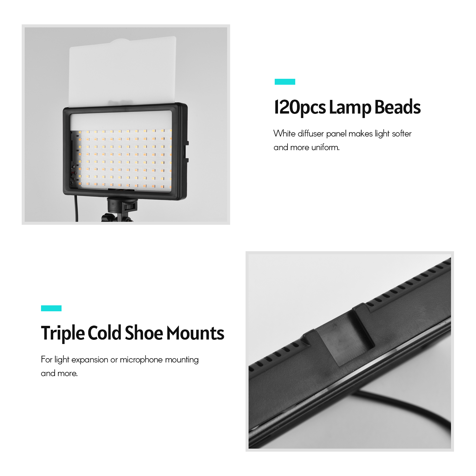 Andoer 2 stücke LED Video Ligh – Photography Video Lighting Kit With Adjustable Tripod Stand Bewertung und Preis