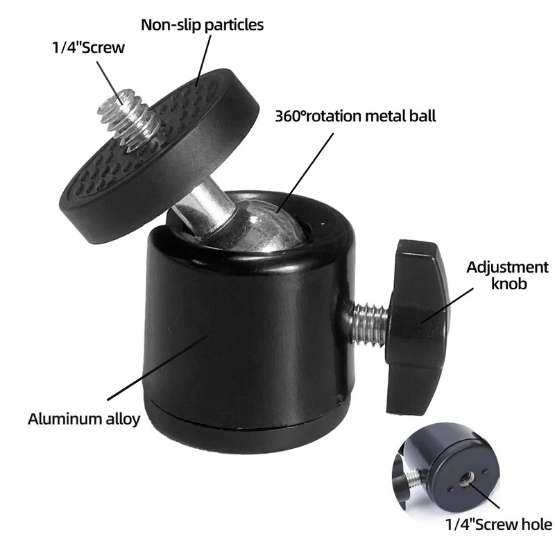Kamera-Adapter mit Blitzschuh, – Photography Video Lighting Kit With Adjustable Tripod Stand Bewertung und Preis