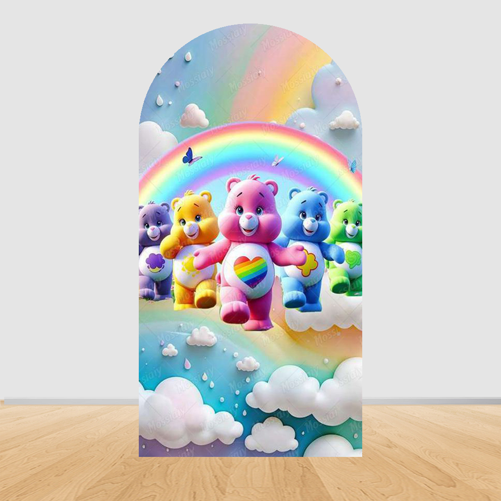 Niedlicher Regenbogen-Bären-Bo – Photography Lighting Backdrop Bewertung und Preis